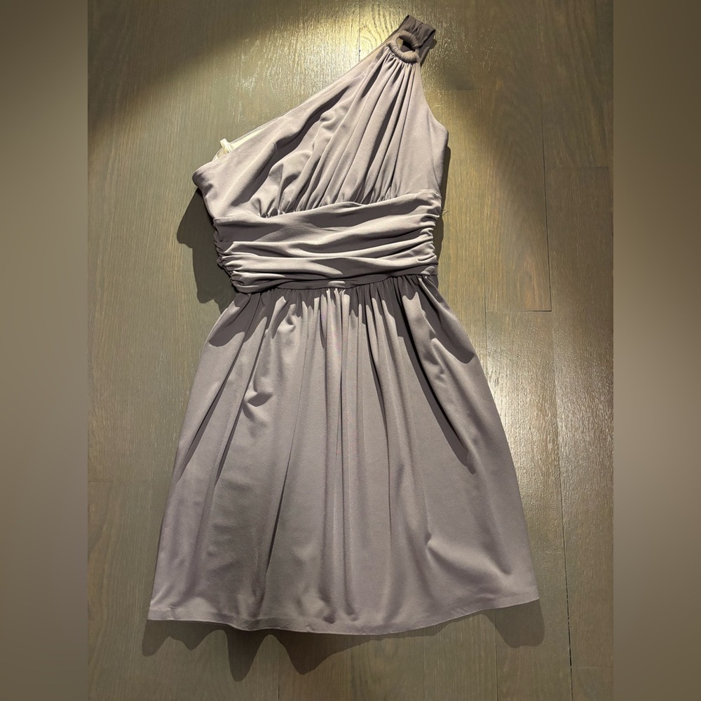 Maggy London One-Shoulder Lavender Dress